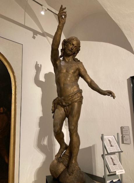 Auferstandener, Justus Glesker, Lindenholz, vergoldet, Höhe: 255 cm 1648/49