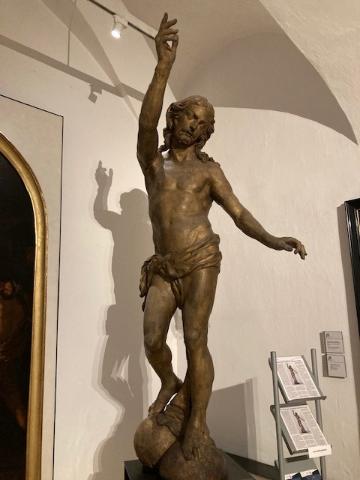Auferstandener, Justus Glesker, Lindenholz, vergoldet, Höhe: 255 cm 1648/49
