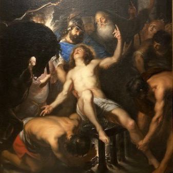Martyrium des hl. Laurentius, Matthäus Merian der Jüngere, Öl auf Leinwand, 1648 Diözesanmuseum Bamberg